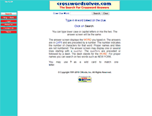 Tablet Screenshot of crosswordsolver.com